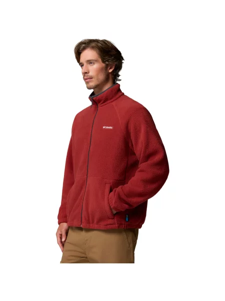 Fleece fleece melegítő felső Columbia piros