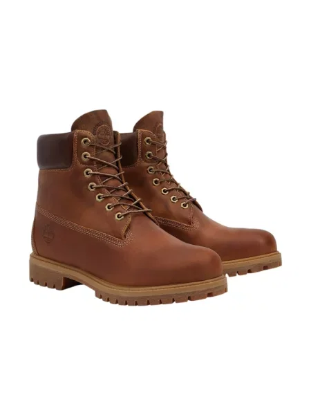 Botki Timberland skórzane brązowe