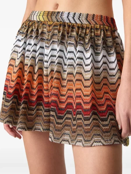 Μίνι φούστα Missoni καφέ