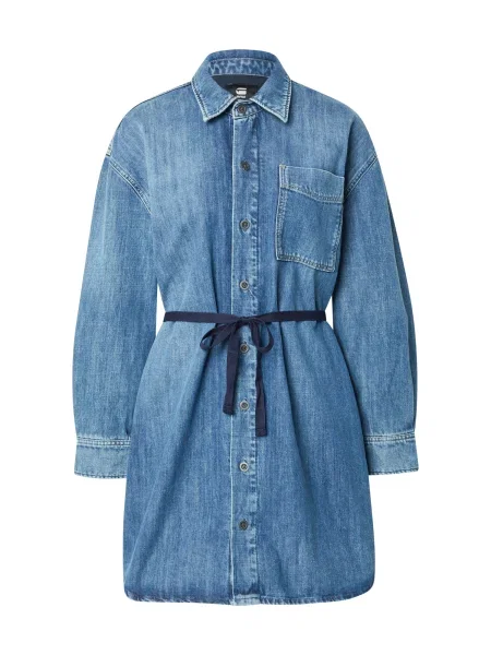 G-STAR Rochie tip bluză denim albastru