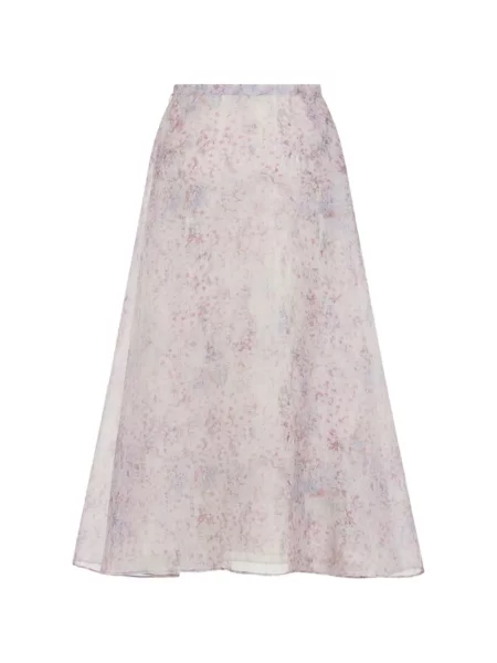 Gėlėtas raštuotas sijonas Alberta Ferretti organza