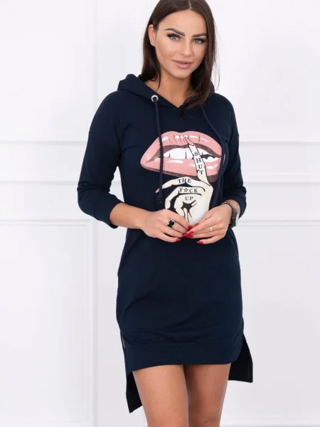 Rochie Kesi cu imagine de costum albastru