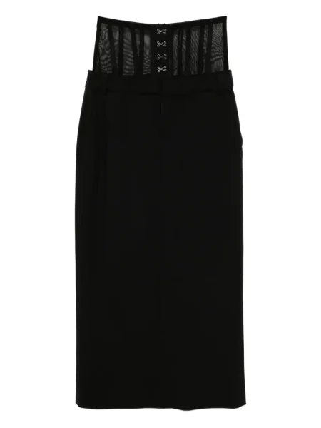 Osłona spódnica ołówkowa Monse z gorsetem czarna