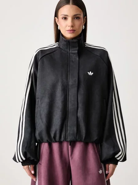 Adidas Originals bluza rozpinana Adilenium Season 6 Faux Suede szara