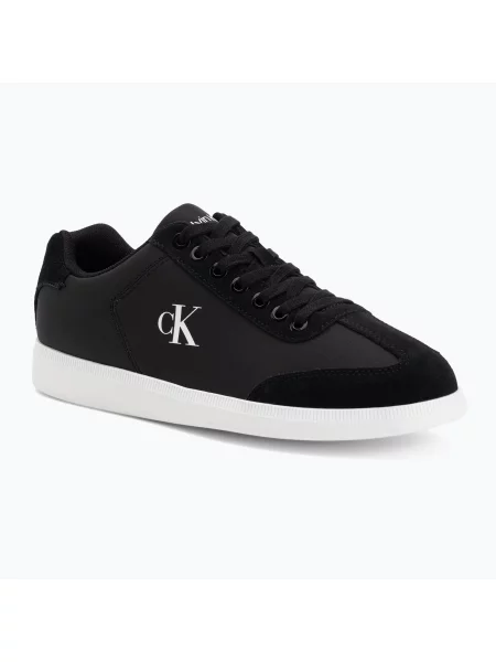 Sneakerși Calvin Klein din piele negru
