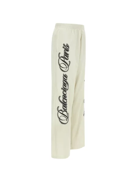 Pantaloni Balenciaga alergare alb