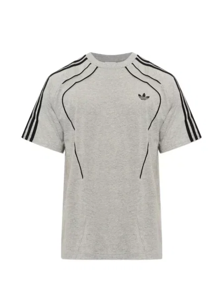 Vestă Adidas alergare cu dungi tricotate albastru