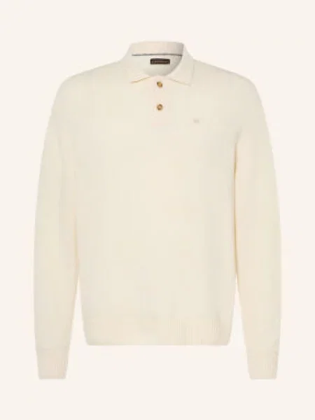 Napapijri Koszulka Polo Z Dzianiny D-Ordin beige beżowa