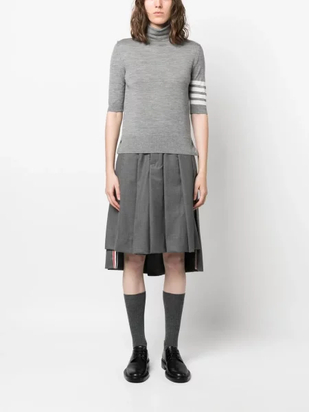 Trumpas golfas golfas Thom Browne pilka
