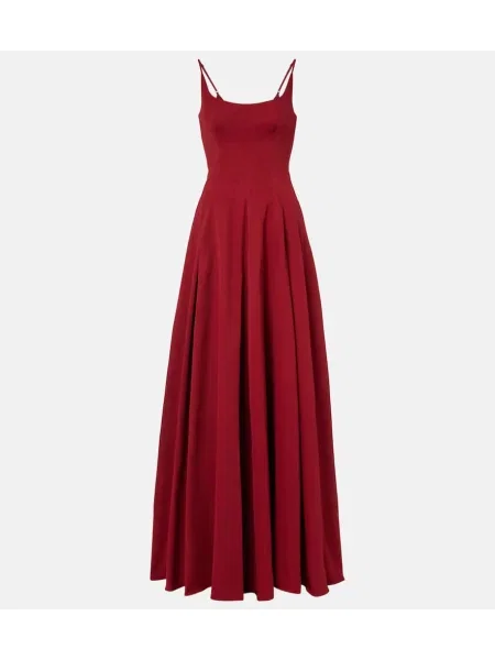 Rochie Staud plisată bordo