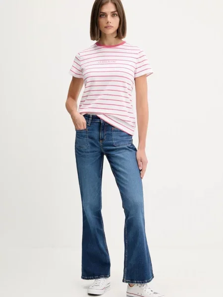 Футболка Guess Jeans коричневий