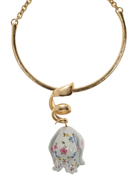 Colier Chloé cu model floral cu imagine