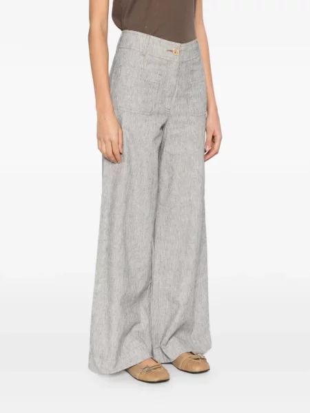 Prugasti palazzo hlače Sessun bijela