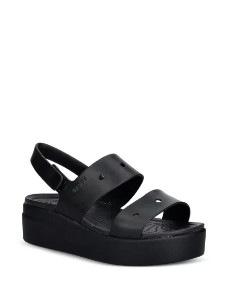 Sandale Crocs cu platformă negru