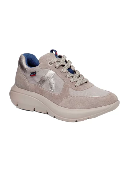 Sneakersy Callaghan skórzane beżowe