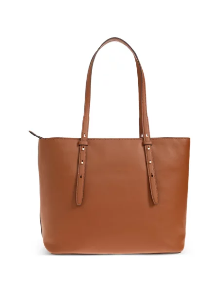 Bőr shopper táska Kate Spade barna