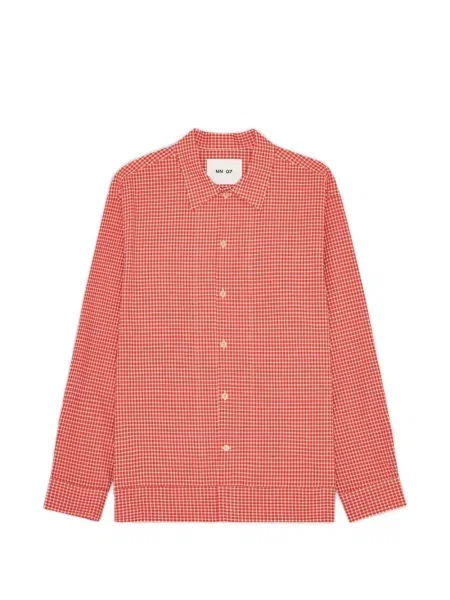 Koszula-marynarka Nn07 w kratkę czerwony