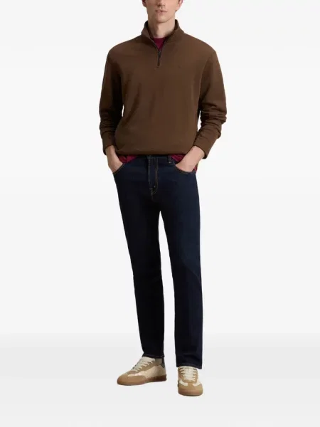 Hanorac cu fermoar Woolrich maro