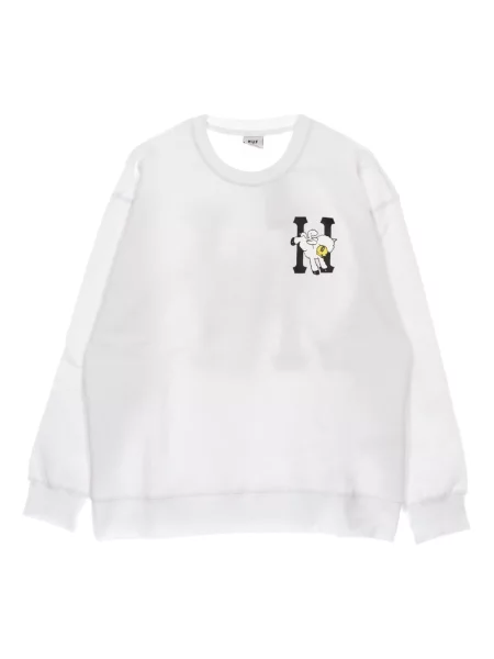Bluza Huf klasyczna z kołnierzem biała