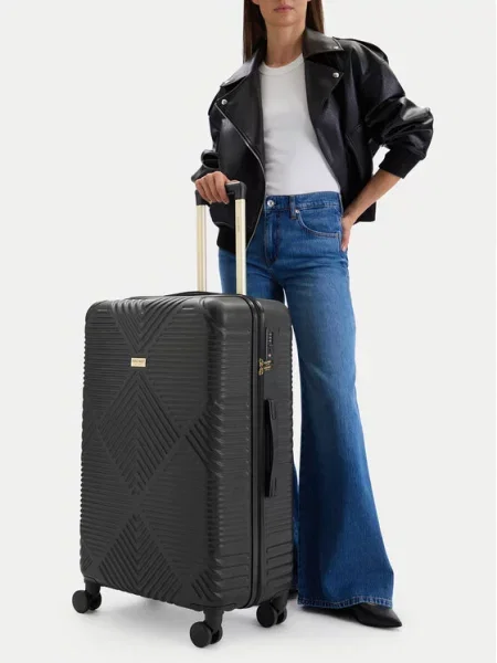 Nine West Valiză mare BLACK negru