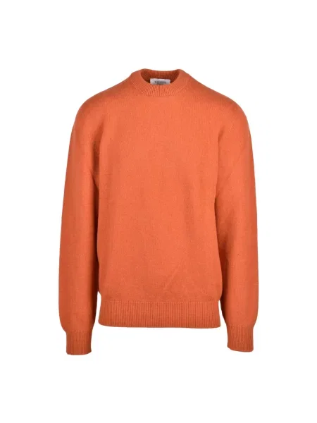 Sweter Laneus wełniany pomarańczowy