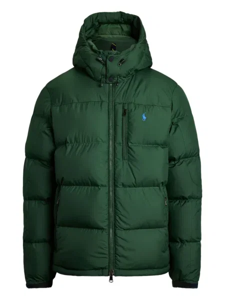 Ριγέ polo Polo Ralph Lauren με κουκούλα με αυτόγραφο λευκό