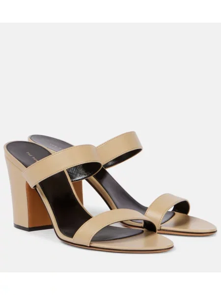 Sandale The Row din piele gri