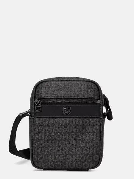 HUGO torbica iz umetnega usnja Quantic črna