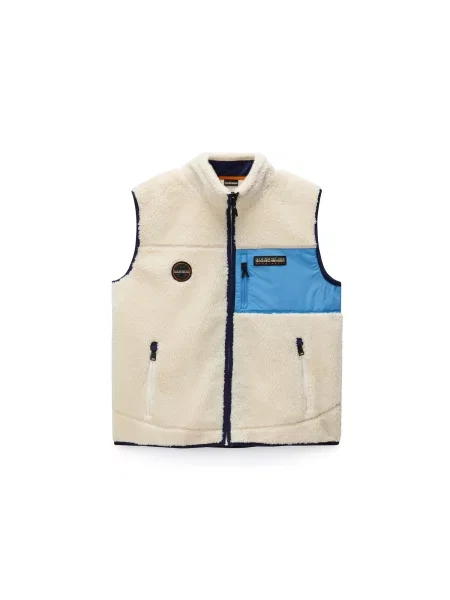 NAPAPIJRI Vestă Yupik V 2 deschis / albastru regal bej