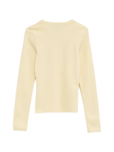 Lung tricou Flore Flore galben