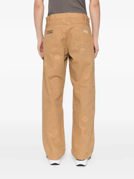 Pantaloni Mastermind Japan cu imagine maro