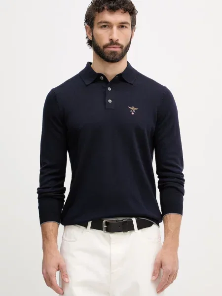 Aeronautica Militare pulover volnen modra