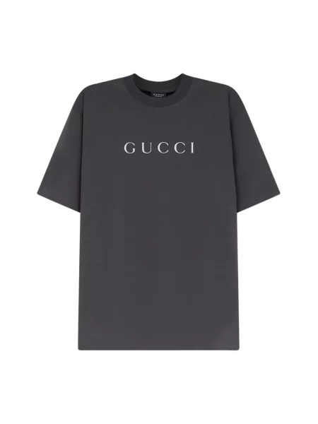 Koszulka Gucci z nadrukiem szara