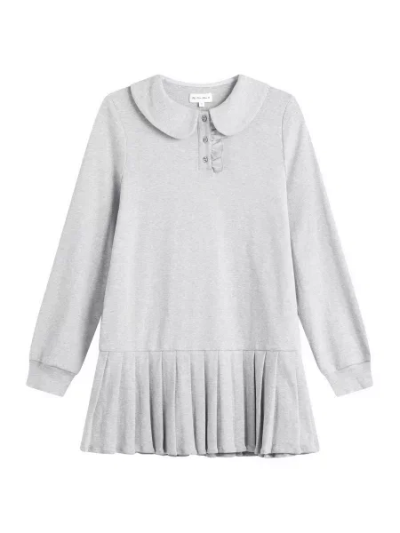 Sukienka mini My Mum Made It z długim rękawem szara