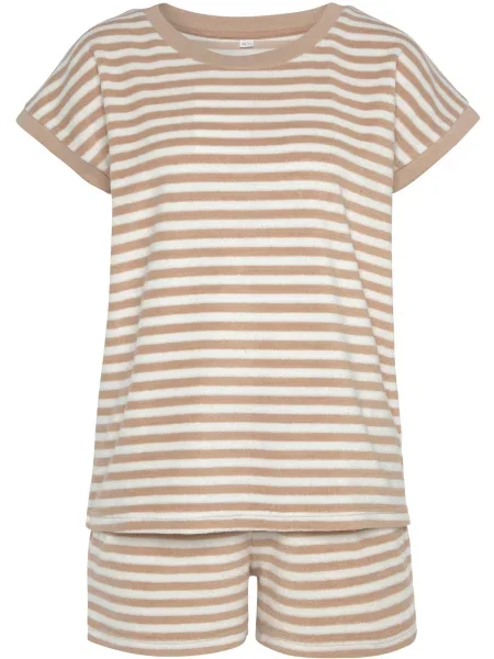 VIVANCE Kratke hlače za spanje nude bela