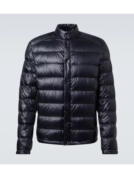 Geacă cu puf Moncler albastru
