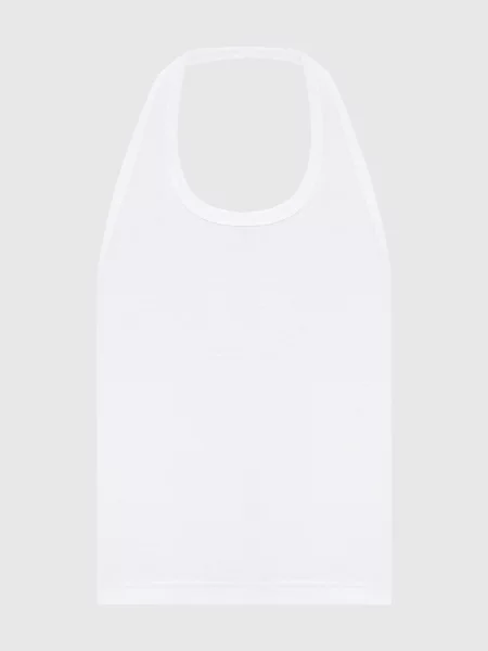 Футболка Vetements в рубчик біла