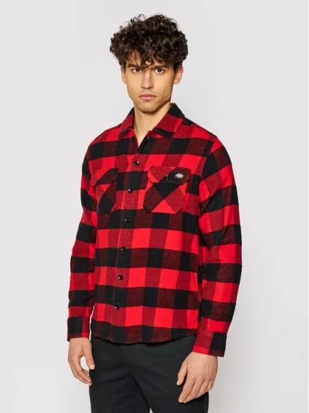 Dickies Риза Unisex New Sacramento червен