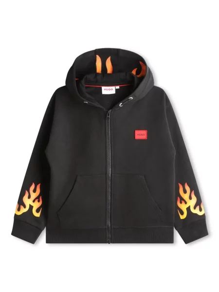 Bluza z kapturem dziecięca Hugo czarna