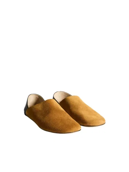 Klapki mules Jw Anderson skórzane brązowe