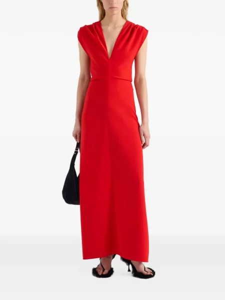 Rochie Proenza Schouler din crep roșu