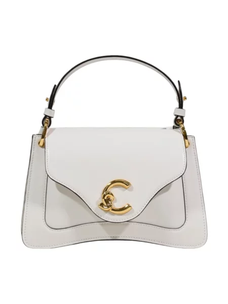 Torebka Coccinelle skórzana biała