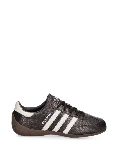 Decupat geacă Adidas cu glugă cu model piele de șarpe alb
