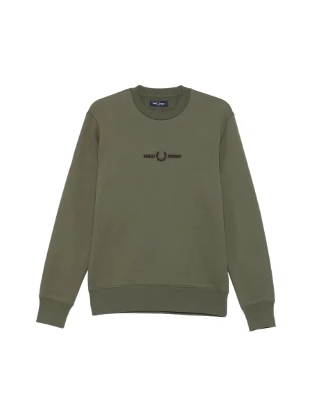 Hanorac Fred Perry cu broderie verde