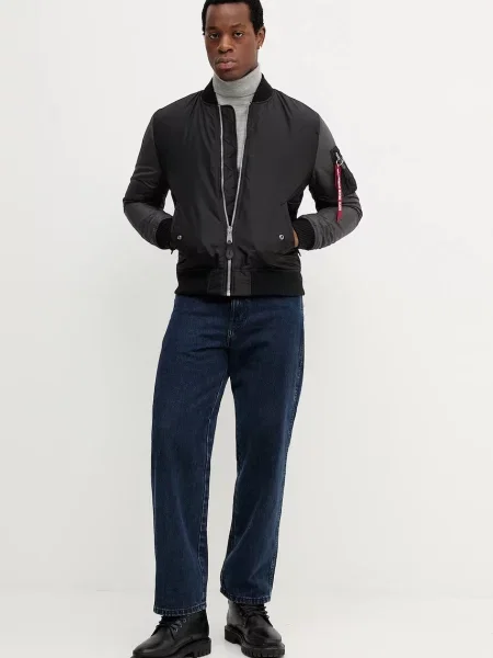 Μπουφάν bomber Alpha Industries μαύρο