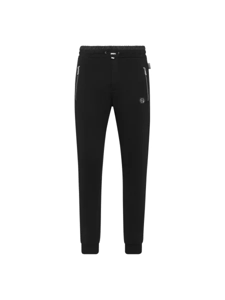 Spodnie Philipp Plein do biegania czarne