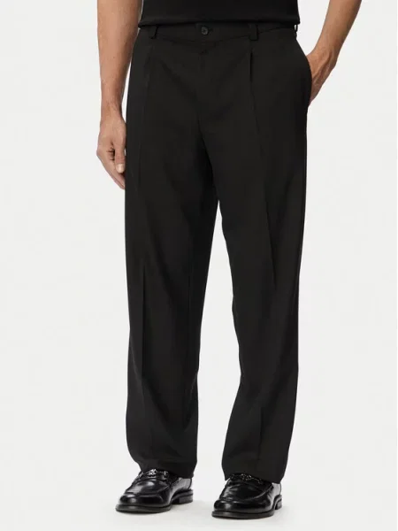HUGO Kostiuminės kelnės Modern Fit smėlio