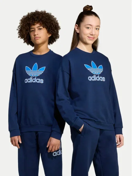 Adidas Суитшърт Trefoil Тъмносин