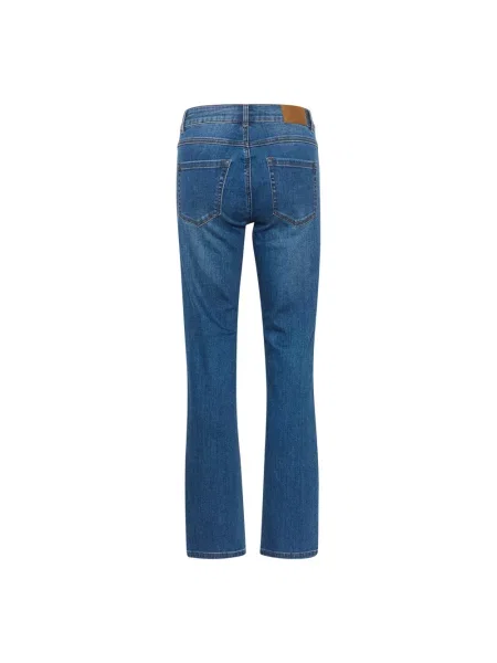 Jeansy straight leg Kaffe niebieskie