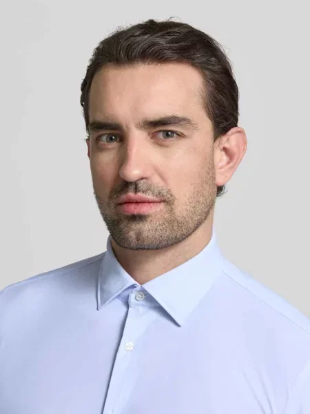 Koszula biznesowa Slim Fit z kołnierzykiem kent Jake*s błękitna